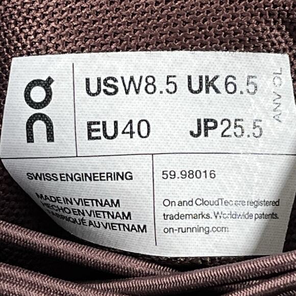 On Running Cloud 5 Women’s Size 8.5 Running Shoes Gray Training Gym Sneakers - Picture 7 of 7